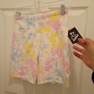 Art Class Women's Pastel Tie-Dye Bike Shorts